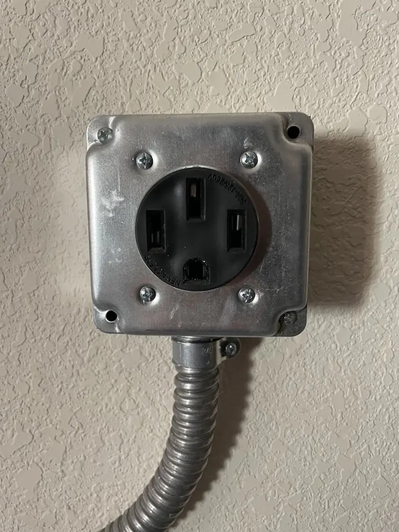NEMA 14-50 outlet installed for Electrical Panel Upgrade in San Anselmo